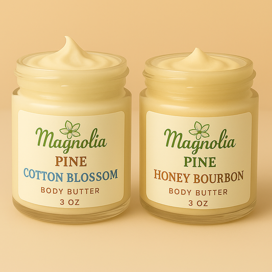 Magnolia Pine Body Butter Duo - 3 oz Jars