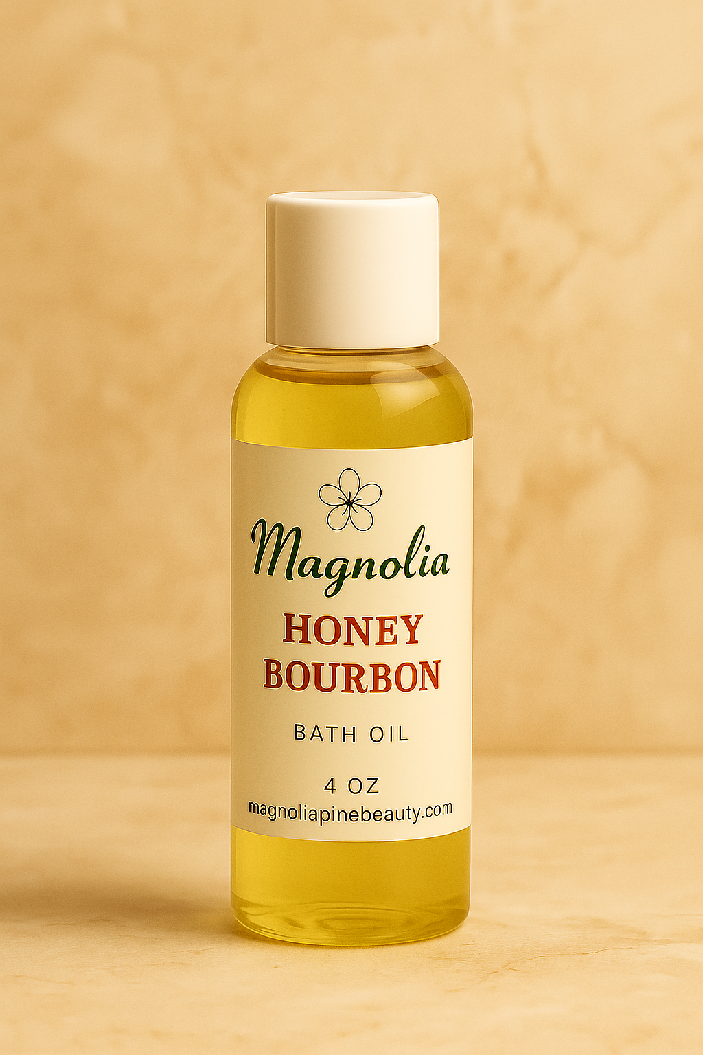 Magnolia Pine Bath Oil – Honey Bourbon (4 oz)