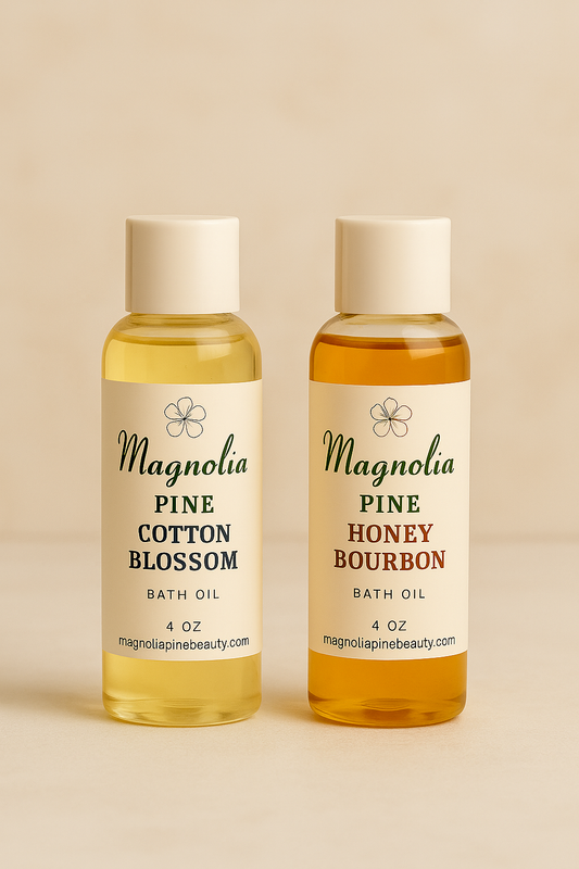 Magnolia Pine Bath Oil Duo – 4 oz Each