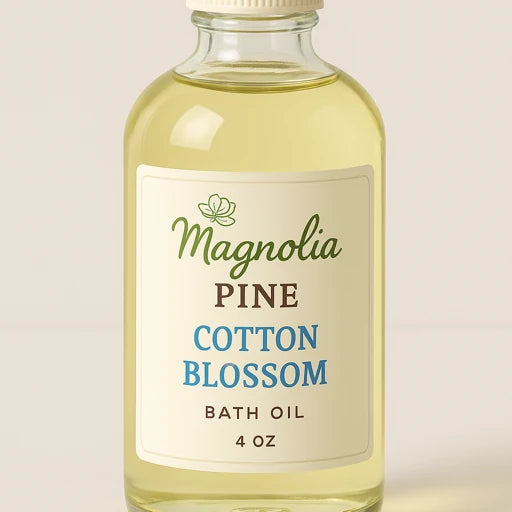 Cotton Blossom Bath Oil - 4 oz bottle